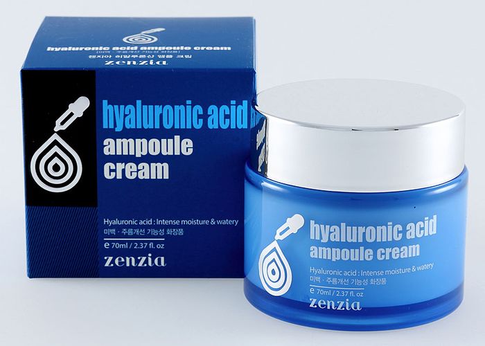 Крем для лица с гиалуроновой кислотой Zenzia Hyaluronic Acid Ampoule Cream, 70 мл