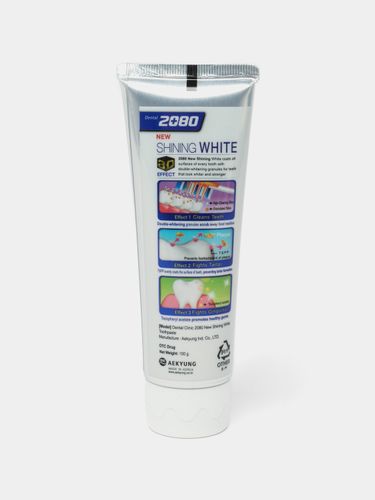 Отбеливающая зубная паста Dental 2080 shining white 100 g, купить недорого