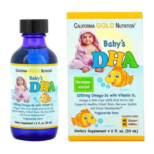 Жидкий витамин Baby`s DHA California Gold Омега-3, 59 мл