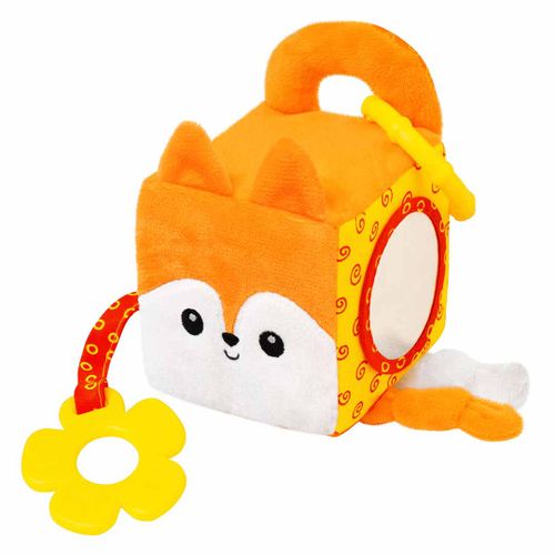 Развивающая игрушка подвеска Мякиши кубик "Лисичка Апельсинка"