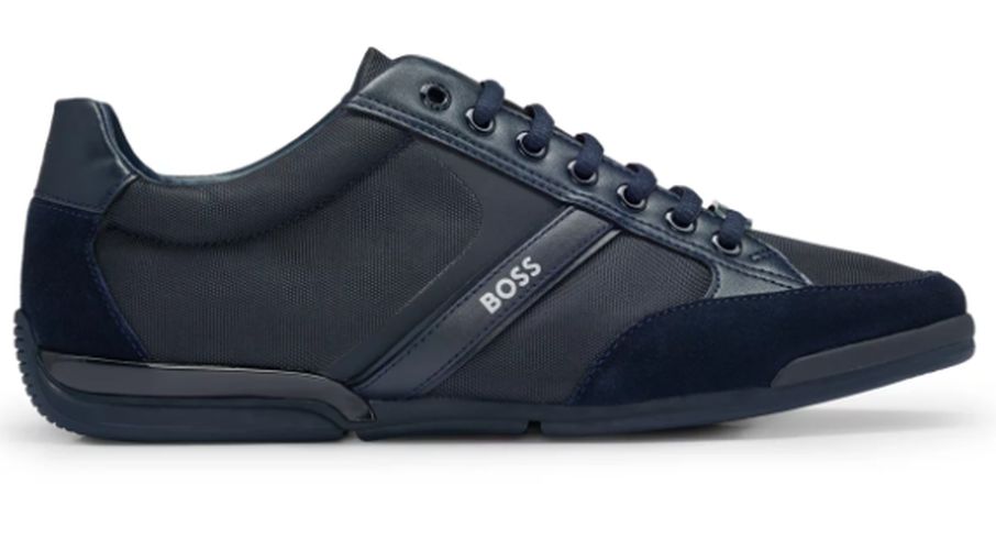 Мужские кроссовки Hugo Boss Saturn Lowp Mx, Темно-синий, купить недорого