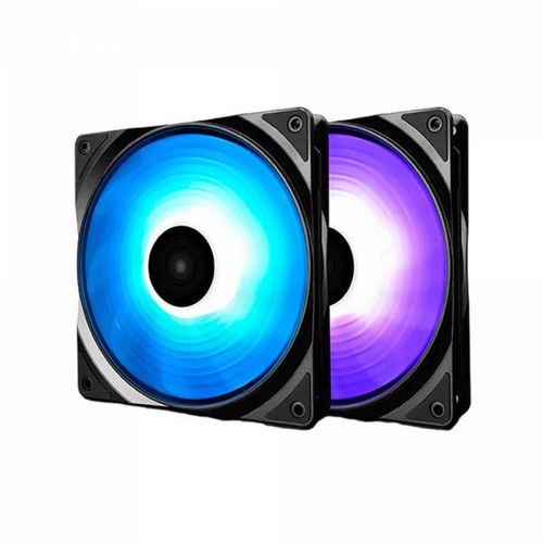 Ventilyatorlar to'plami Deepcool RF 140 2in1, Qora