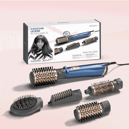 Вращающаяся щетка BaByliss AS966ROE, Синий