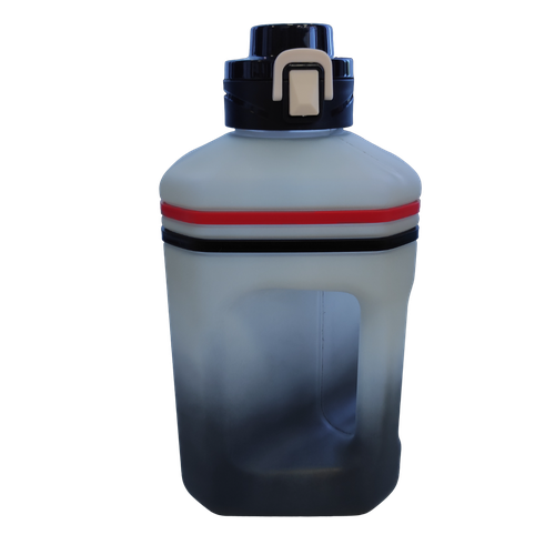 Бутылка для воды квадратная SportWay UASHE16, Черно-белый