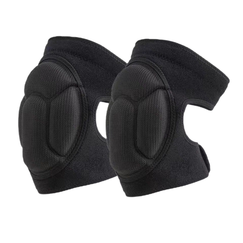 Наколенники на липучках с силикиновой вставкой SportWay UANAK6, Черный