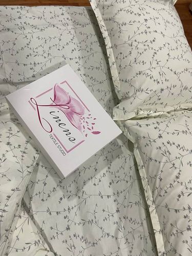 Постельное белье полуторное Linens 10040, 150х220 см, Бежевый, купить недорого