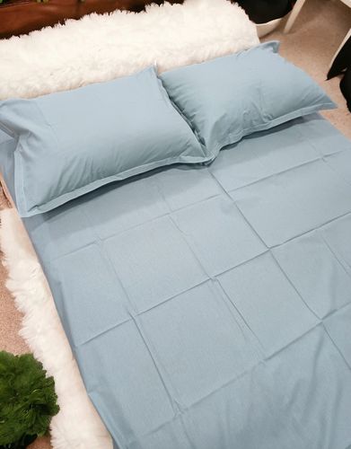 Постельное белье двуспальное Linens 10102, 200х220 см, Серый