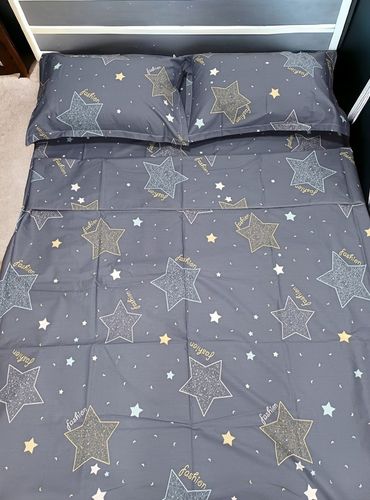 Постельное белье двуспальное Linens 10092, 200х220 см, Синий, купить недорого