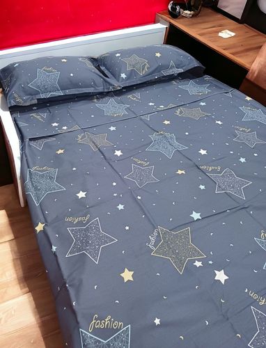 Постельное белье двуспальное Linens 10092, 200х220 см, Синий, в Узбекистане