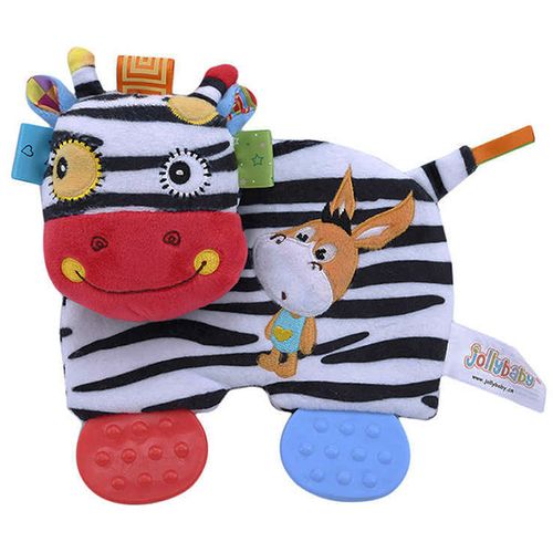 Игрушка Jolly Baby Лапкигрызки Zebra 108132D, Черный