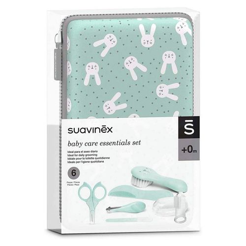 Набор по уходу за детьми Suavinex Baby care essentials set, 6 предметов, Зеленый, купить недорого