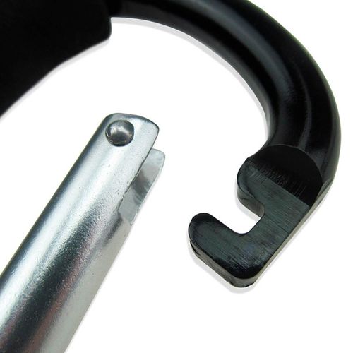 Крючок металлический Maxi для коляски 334223C, 13х7 см, Серый, фото
