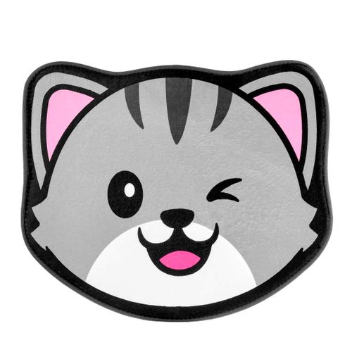 Hammom uchun yumshoq gilam ROXY-KIDS Cat, Grey