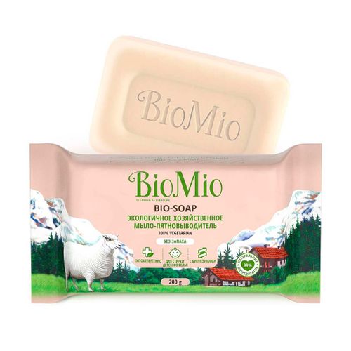Экологичное хозяйственное мыло BioMio Bio-Soap без запаха