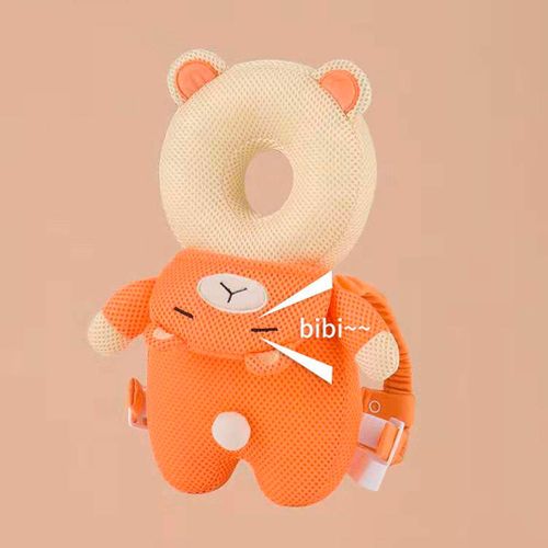 Защитный головной убор для малыша Мишка Y 5796319, Оранжевый