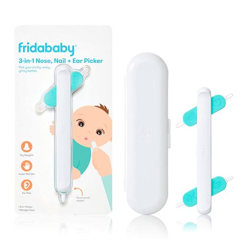 Безопасный детский очиститель Fridababy 3в1 для носа ушей и ногтей FR027, Белый