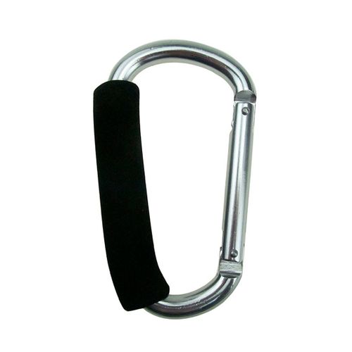 Крючок металлический Maxi для коляски 334223C, 13х7 см, Серый