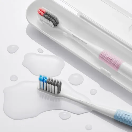 Набор зубных щеток Dr. Bei Bass Method Toothbrush Multicolor, 4 шт, Разноцветный