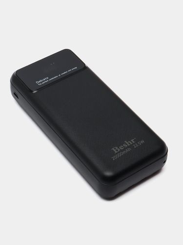 Portativ akkumulyator Beshr Power Bank 20000 Mah, qora