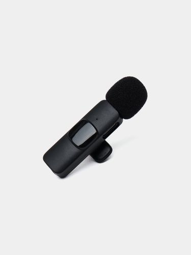 Беспроводной петличный микрофон петличка c шумоподавлением для Iphone и Android, 2 шт, Черный, в Узбекистане