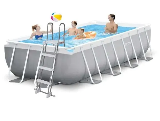 Каркасный Бассейн Intex Prism Frame, 400х200х122 см, Серый
