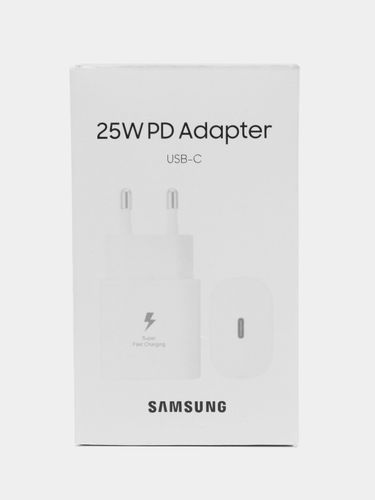Блок питания Samsung USB-C Fast Charger, Белый, фото