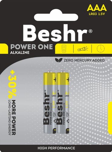 Батарейки Beshr Power One Alkaline 2b Aaa Lr03