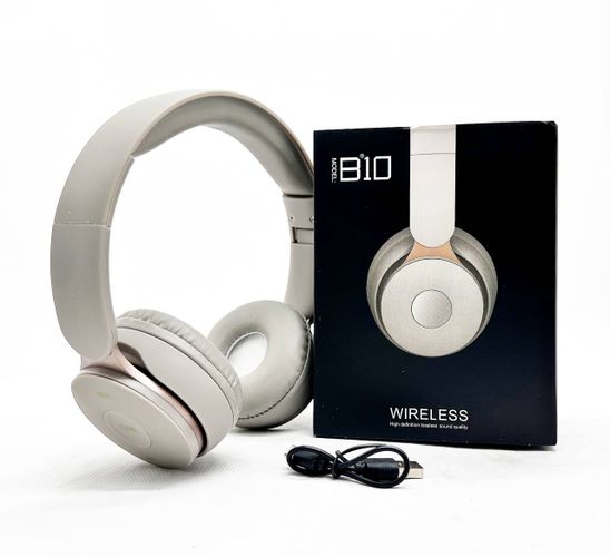 Simsiz naushniklar Wireless B10, oq