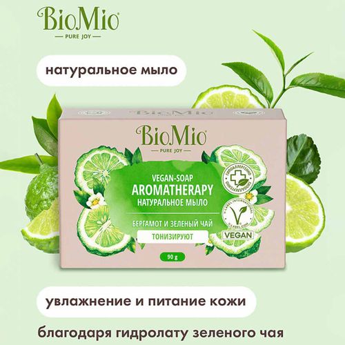 Мыло Bio Mio Бергамот и зеленый чай, купить недорого