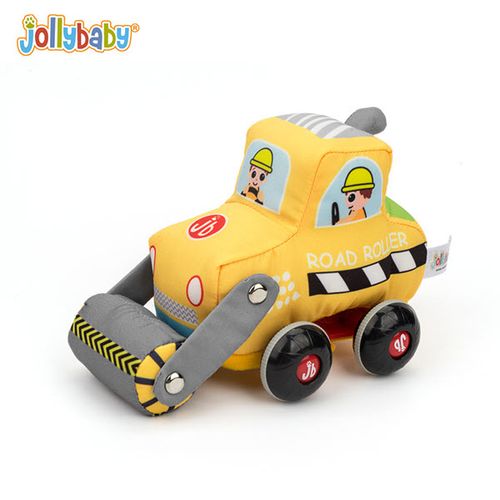 Мягкая машинка Jolly Baby каток, Желтый