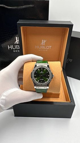 Мужские часы Hublot 220, Зеленый, фото № 4