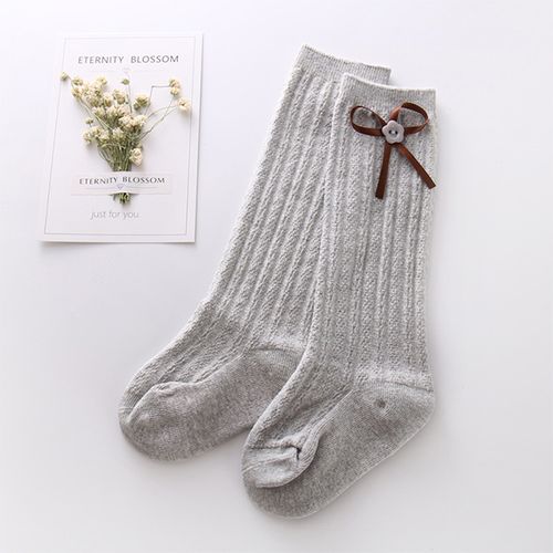 Гольфы Baby Socks с бантиком, Серый