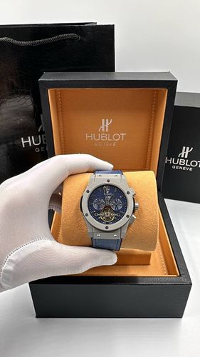 Мужские часы Hublot 201, Синий, купить недорого