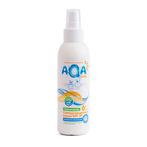 Спрей AQA baby SPF 30 солнцезащитный, 150 мл