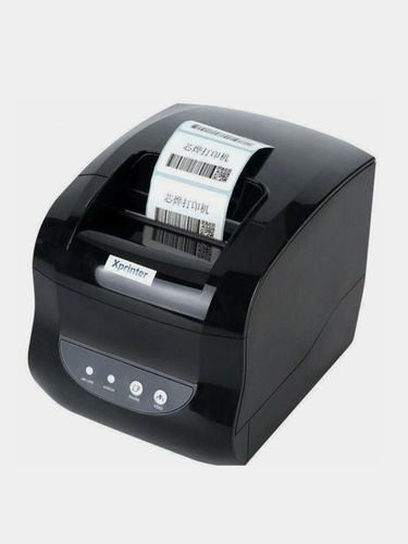 Термопринтер для этикеток Xprinter XP-365B, Черный, в Узбекистане