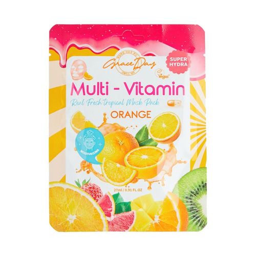 Тканевая маска с экстрактом апельсина Grace Day Multi-Vitamin Orange Mask Pack, 27 мл