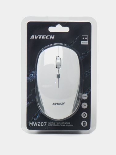 Мышь Mouse AVTECH | MW207 | Беспроводной | white+gray, Серо-белый, купить недорого