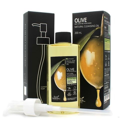 Гидрофильное масло для лица с экстрактом оливок Eco Branch Olive Natural Cleansing Oil, 200 мл