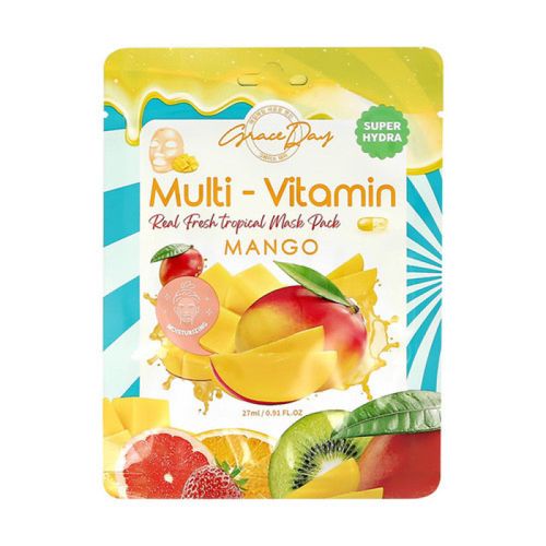 Mango ekstrakti qo‘shilgan matoli niqob Multi-Vitamin Mango Mask Pack, 27 ml