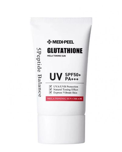 Солнцезащитный крем с глутатионом Medi-Peel Bio-Intense Glutathione Mela Toning Sun Cream SPF50, 50 мл