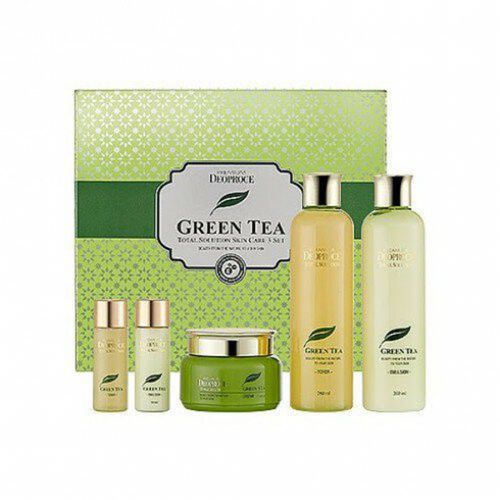 Набор уходовый с экстрактом зеленого чая DEOPROCE Premium Green Tea Total Solution, №-3