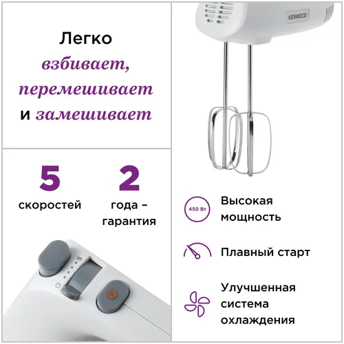 Миксер Kenwood HMP30, Белый, O'zbekistonda