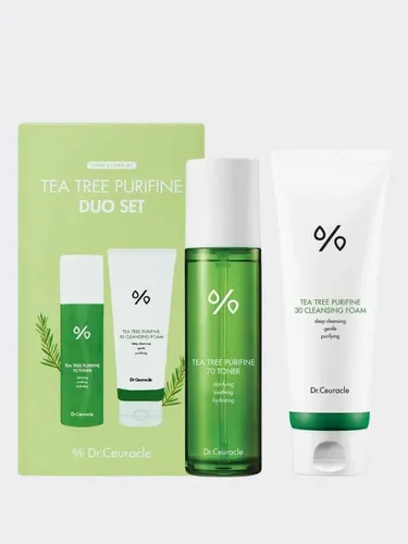 Набор для ухода за собой Dr.Ceuracle tea tree purifine duo set, 250 мл, купить недорого