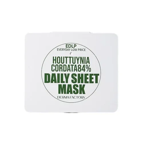 Тканевые маски для лица Derma Factory Houttuynia Cordata 84% Daily Sheet Mask, 30 шт, 25300000 UZS