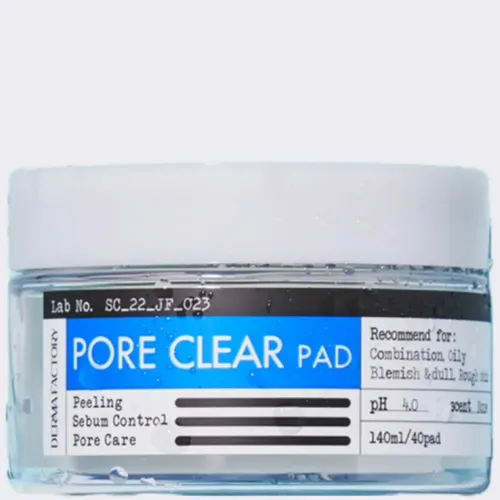 Отшелушвивающие тонер-пэды Derma Factory Pore Clear Pad, 40 шт