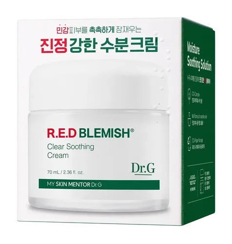 Успокаивающий крем для чувствительной кожи лица Dr.G R.E.D Blemish Clear Soothing Cream, 70 мл, купить недорого