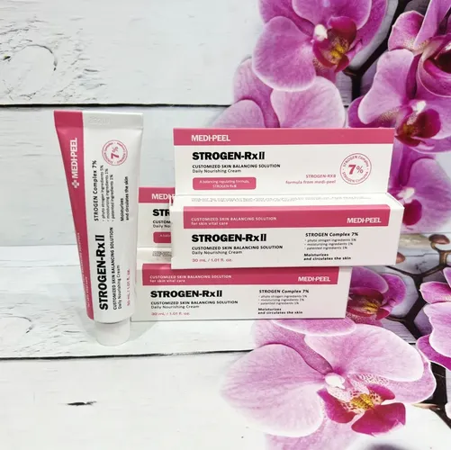 Fitoestrogenlar kompleksi bilan tiklovchi krem MEDI-PEEL Strogen-Rx II Cream, 30 ml, купить недорого