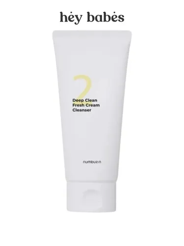 Пенка для умывания лица Numbuzin deep clean fresh cream cleanser, 120 мл, купить недорого