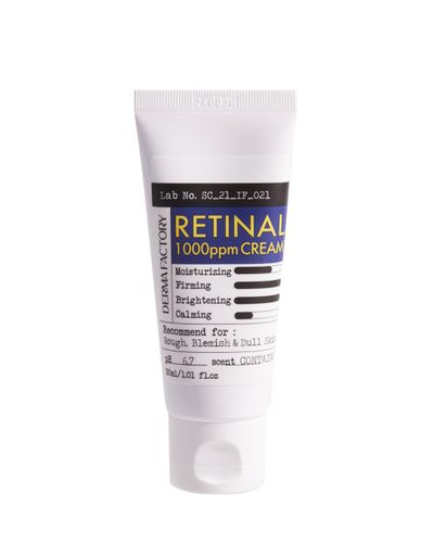 Retinol bilan konsentrlangan yuz kremi Derma Factory Retinal 1000ppm cream, 30 ml