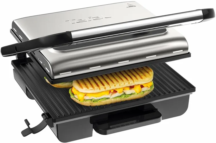 Гриль TEFAL PANINI GRILL GC241, Стальной, фото № 4